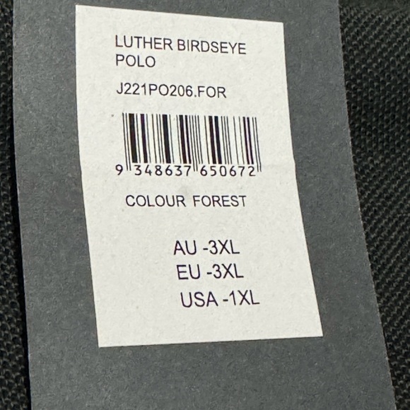 JOHNNY BIGG Men’s Luther Birdseye Polo Shirt, 1XL - Picture 6 of 7